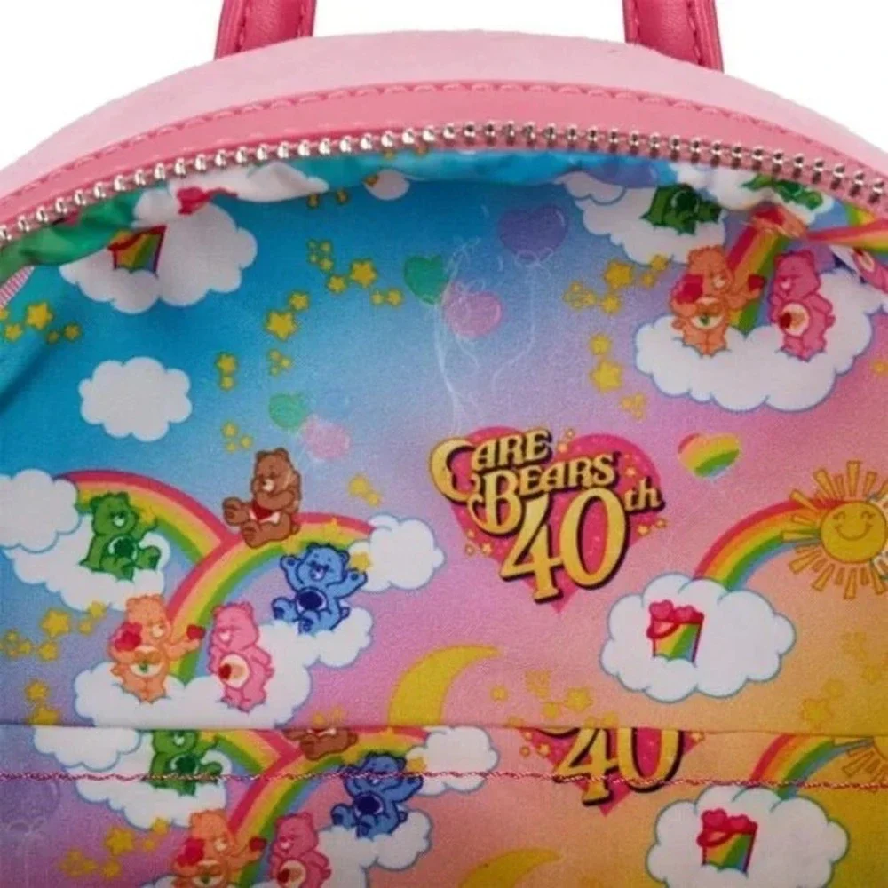 Loungefly Care Bears 40th Anniversary Cheer Bear Cosplay Plush‎ Mini Backpack